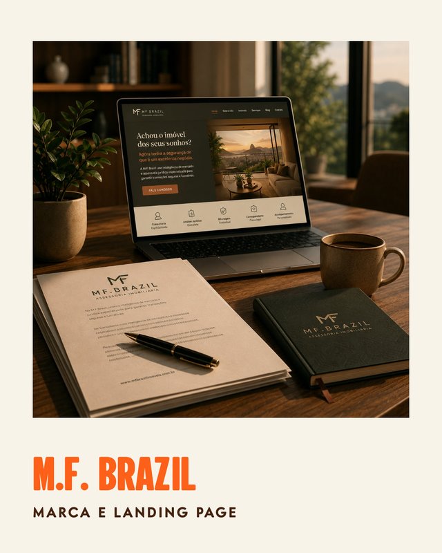 M.F. Brazil: marca, identidade visual e landing page