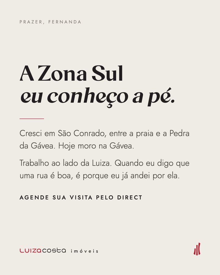 A Zona Sul eu conheço a pé