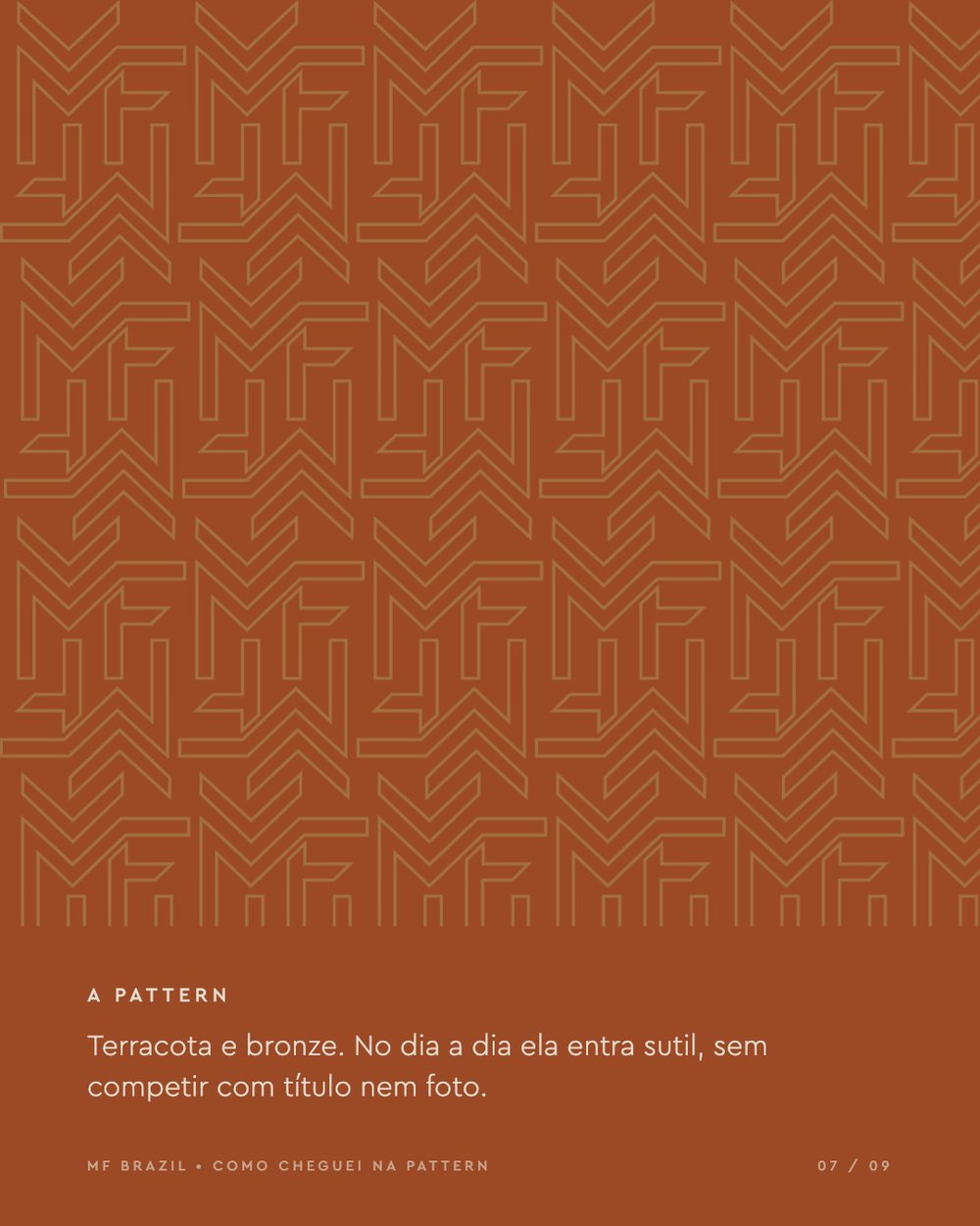 A pattern em terracota