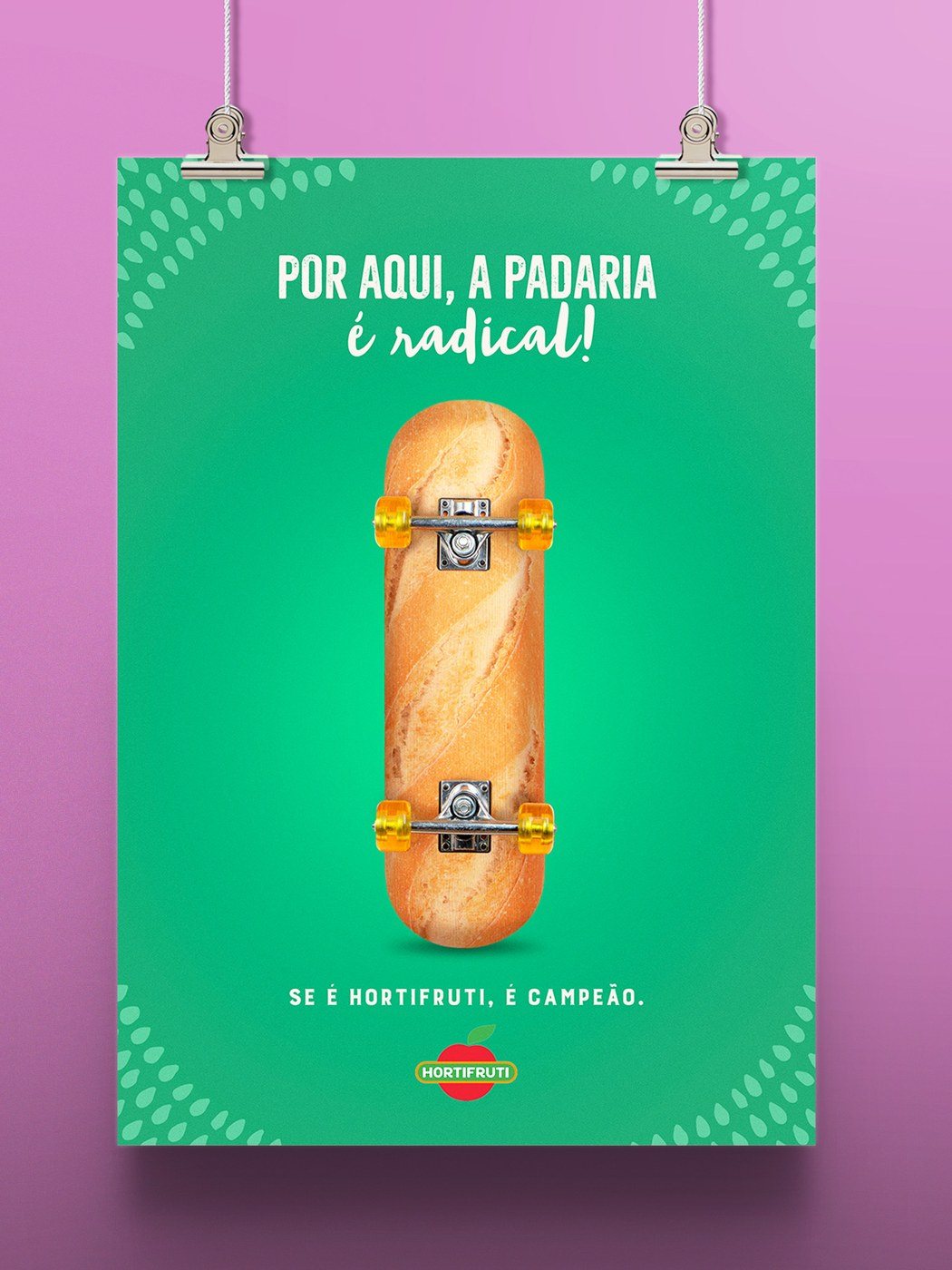 No skate: por aqui, a padaria é radical.