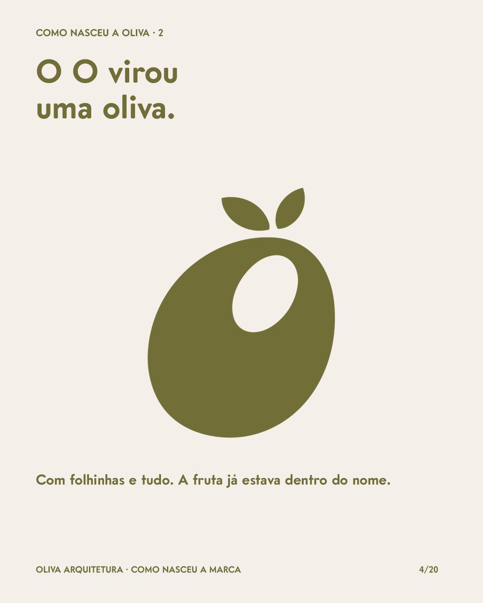O O virou uma oliva