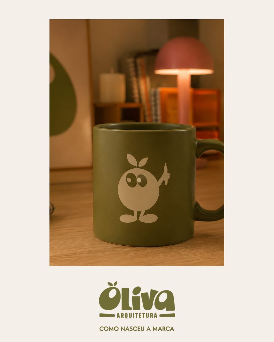 Marca Oliva com o mascote