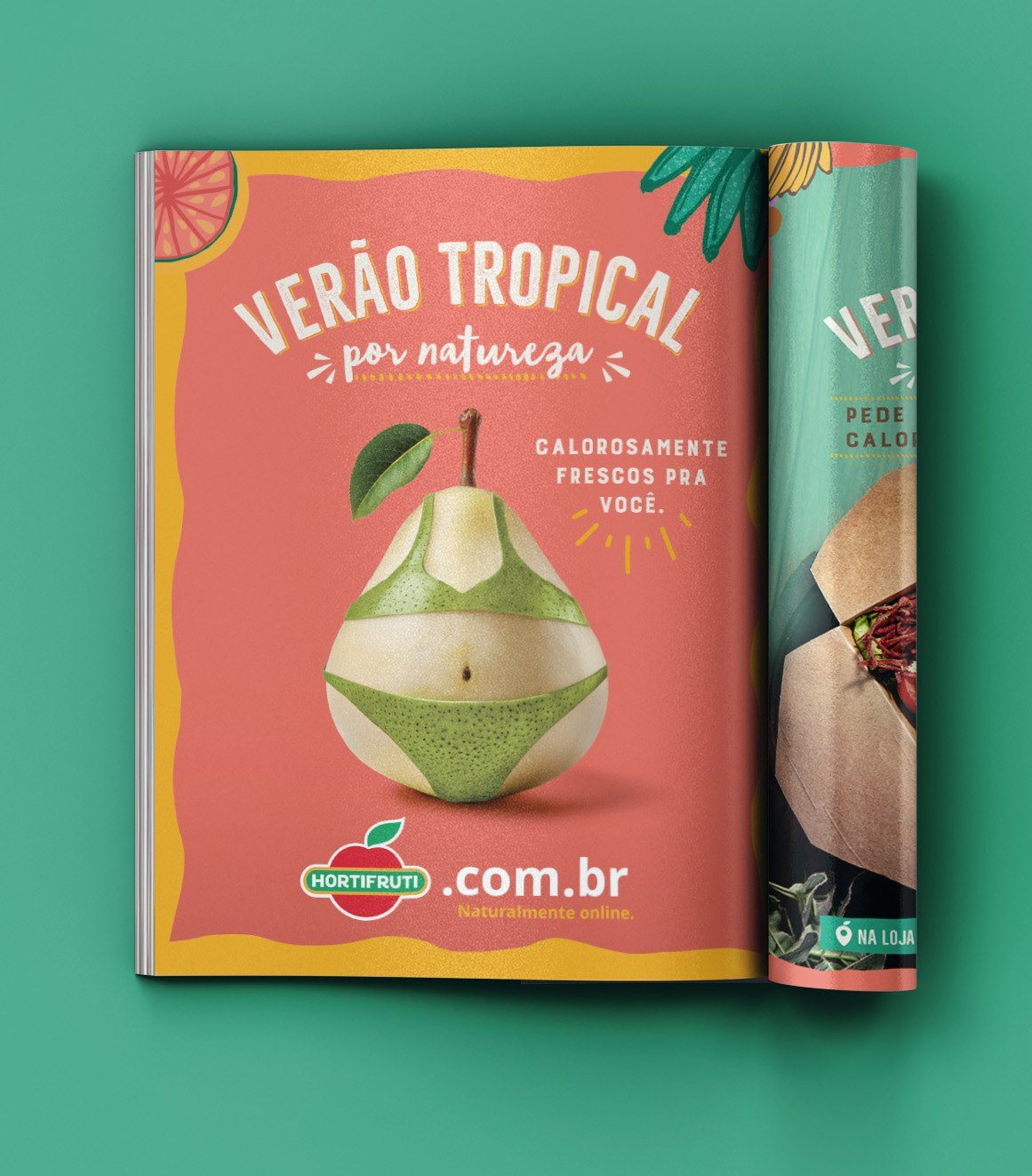 Na Revista Ela, a pera abre a página.