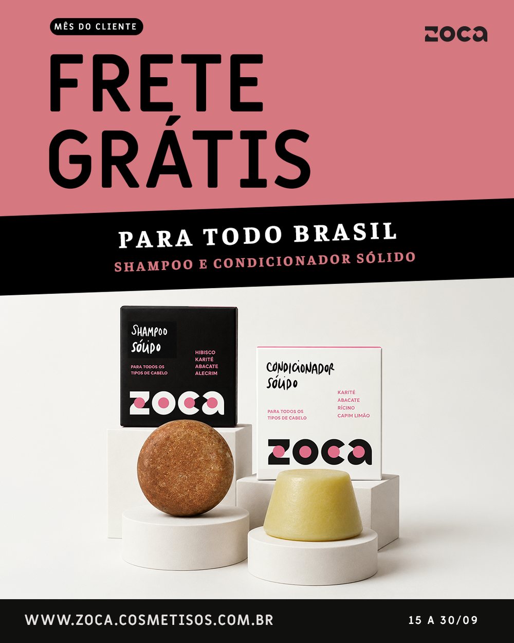 Frete grátis para todo o Brasil